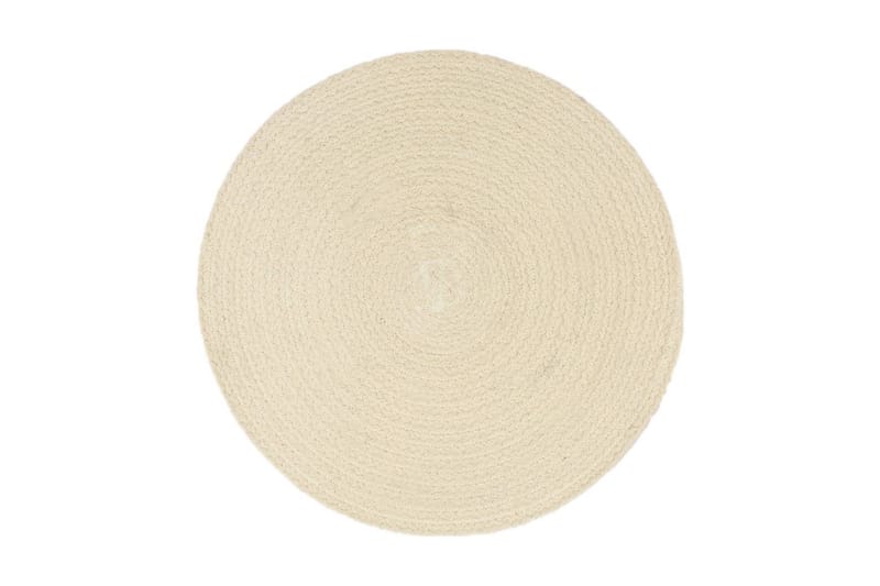 Bordstabletter 4 st naturlig 38 cm rund bomull - Natur/Brun - Textil & mattor - Kökstextilier