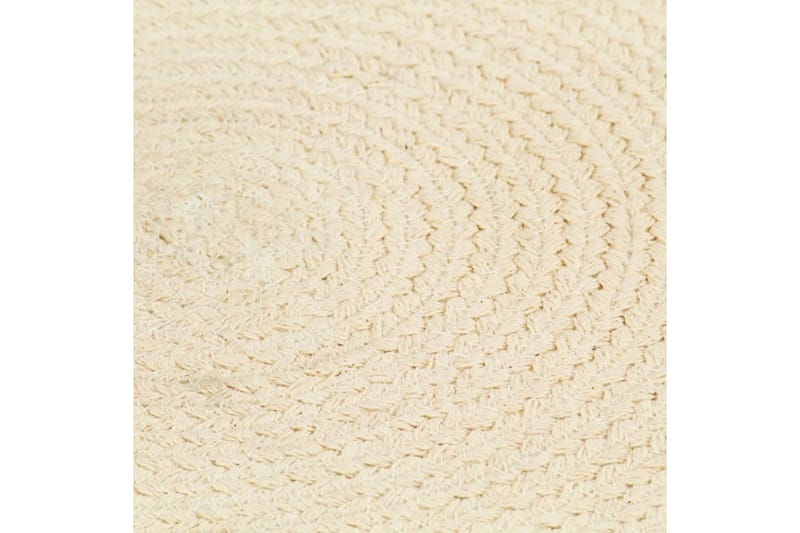 Bordstabletter 4 st naturlig 38 cm rund bomull - Natur/Brun - Textil & mattor - Kökstextilier