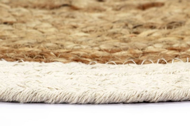 Bordstabletter 6 st naturlig 38 cm rund jute och bomull - Natur/Brun - Textil & mattor - Kökstextilier