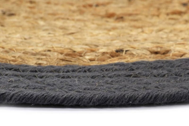 Bordstabletter 6 st naturlig och antracit 38 cm jute och bom - Natur/Antracit - Textil & mattor - Kökstextilier