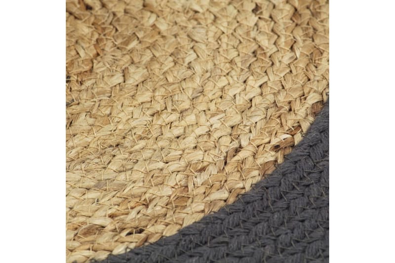 Bordstabletter 6 st naturlig och antracit 38 cm jute och bom - Natur/Antracit - Textil & mattor - Kökstextilier