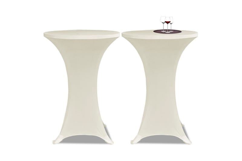Duk till ståbord Ã˜70 Stretch Creme 2-pack - Vit - Textil & mattor - Kökstextilier