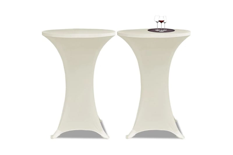 Duk till ståbord 80 Stretch Creme 2-pack - Kräm - Textil & mattor - Kökstextilier
