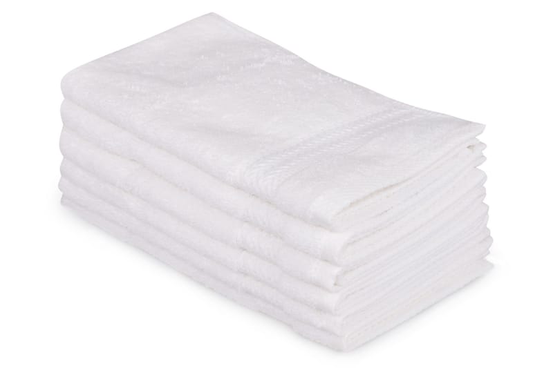 Hobby Handduk 30x50 cm 6-pack - Vit - Textil & mattor - Kökstextilier