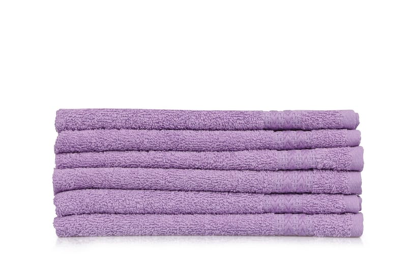 Hobby Handduk 30x50 cm 6-pack - Ljuslila - Textil & mattor - Badrumstextilier - Handduk