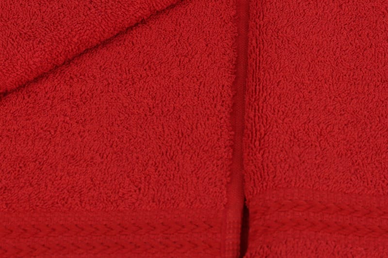 Hobby Handduk 30x50 cm 6-pack - Röd - Textil & mattor - Badrumstextilier - Handduk