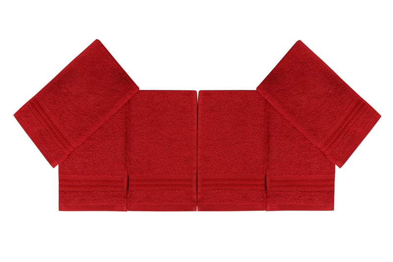 Hobby Handduk 30x50 cm 6-pack - Röd - Textil & mattor - Kökstextilier