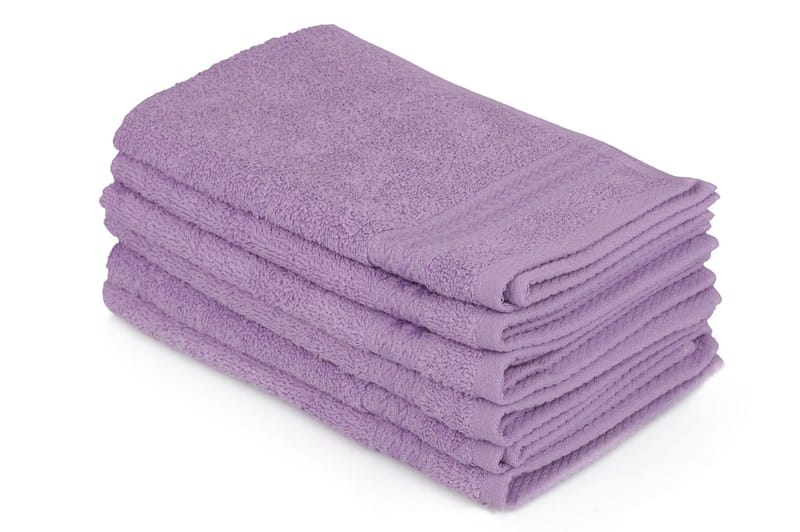 Hobby Handduk 30x50 cm 6-pack - Ljuslila - Textil & mattor - Badrumstextilier - Handduk