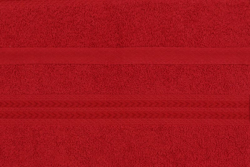 Hobby Handduk 30x50 cm 6-pack - Röd - Textil & mattor - Badrumstextilier - Handduk