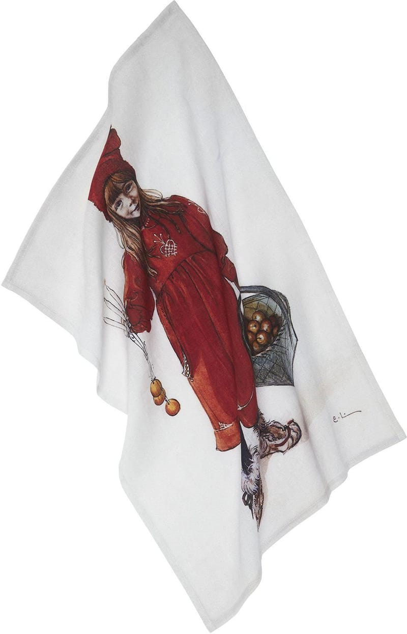 Kökshandduk Idun 50 x 70 cm - Röd - Textil & mattor - Kökstextilier