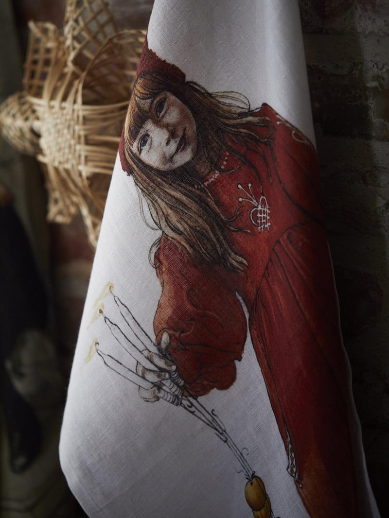 Kökshandduk Idun 50 x 70 cm - Röd - Textil & mattor - Kökstextilier