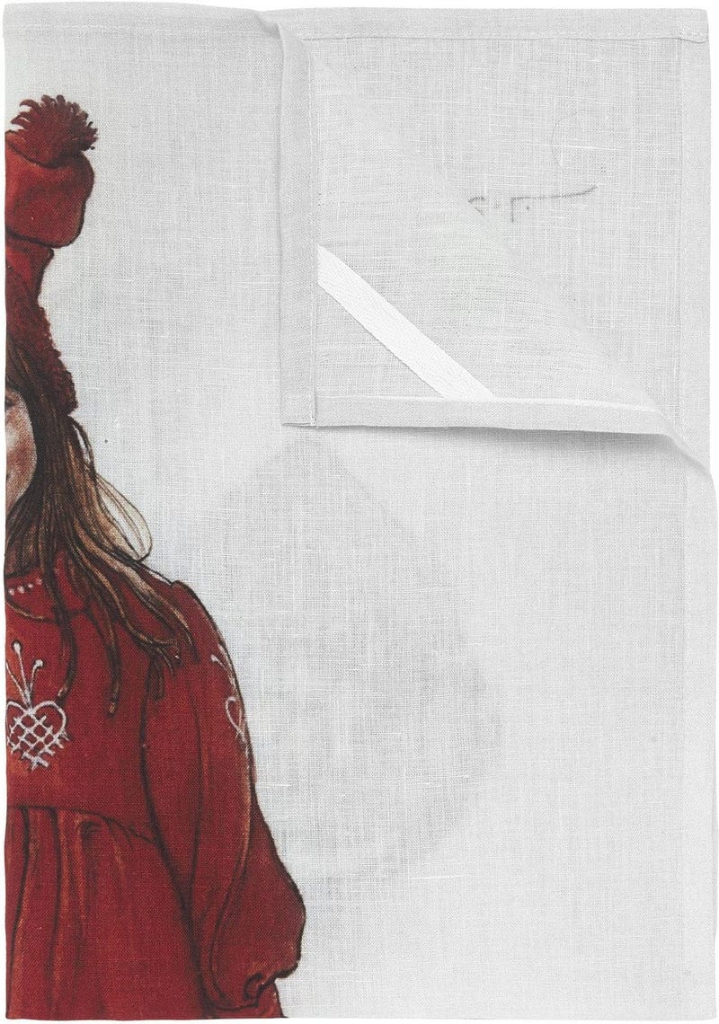 Kökshandduk Idun 50 x 70 cm - Röd - Textil & mattor - Kökstextilier