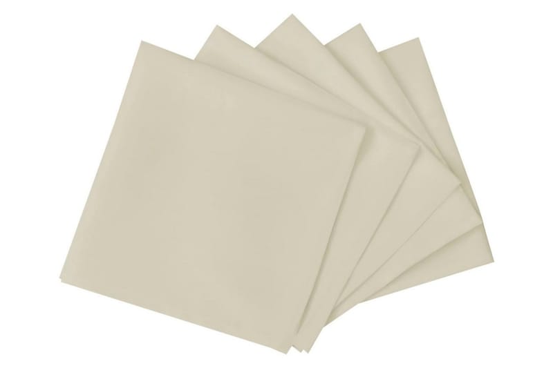 Servetter 10 st gräddvit 50x50 cm - Kräm - Textil & mattor - Kökstextilier - Tygservetter