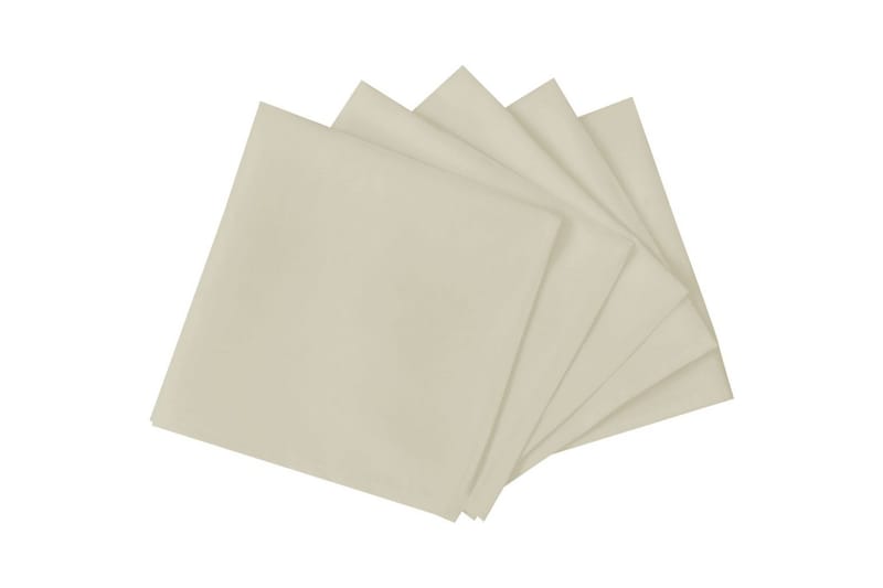 Servetter 25 st gräddvit 50x50 cm - Kräm - Textil & mattor - Kökstextilier - Tygservetter