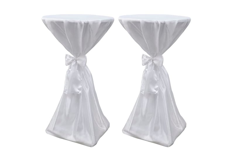 Vit bordsduk med rosett 70 cm 2-pack - Vit - Textil & mattor - Kökstextilier