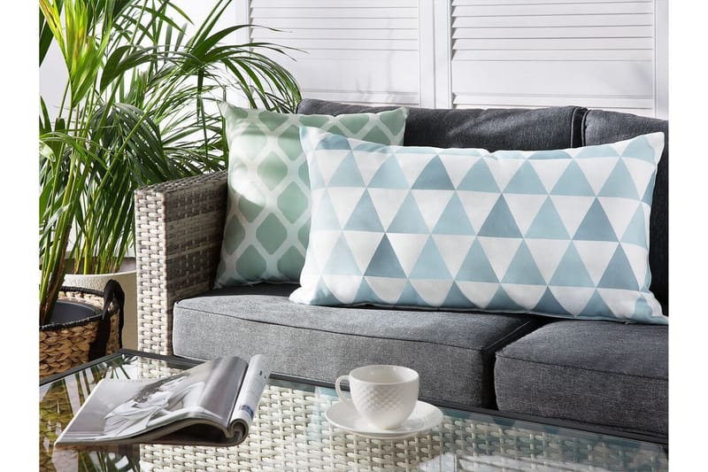 Burgeo Utomhuskudde 42x60 cm - Blå/Vit - Textil & mattor - Filtar, kuddar & plädar - Utekudde