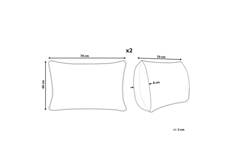 Burgeo Utomhuskudde 42x60 cm - Blå/Vit - Textil & mattor - Filtar, kuddar & plädar - Utekudde