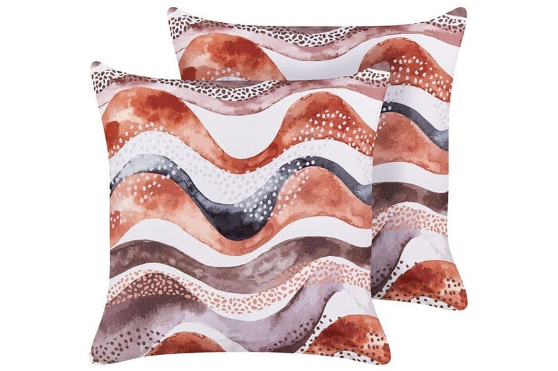 Cannole Utomhuskudde 45x45 cm - Brun/Vit/Svart - Textil & mattor - Filtar, kuddar & plädar - Utekudde