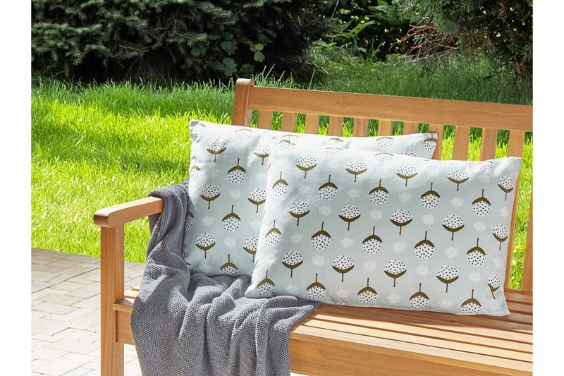 Carini Utomhuskudde 42x60 cm - Grön/Vit - Textil & mattor - Filtar, kuddar & plädar - Utekudde