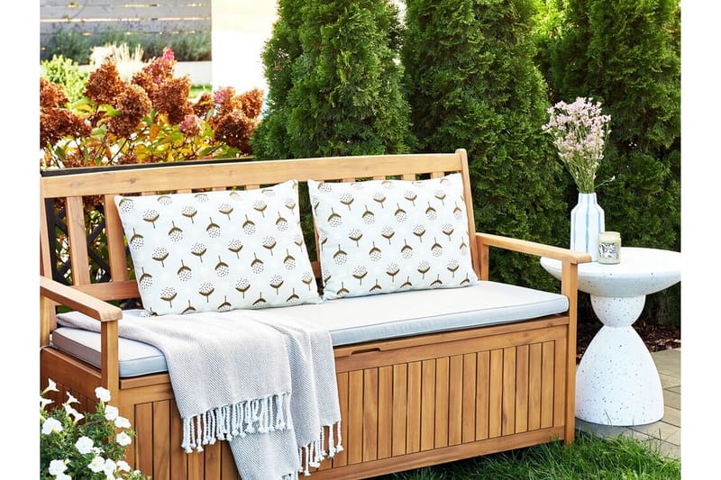 Carini Utomhuskudde 42x60 cm - Grön/Vit - Textil & mattor - Filtar, kuddar & plädar - Utekudde