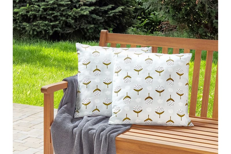 Carini Utomhuskudde 45x45 cm - Grön/Vit - Textil & mattor - Filtar, kuddar & plädar - Utekudde