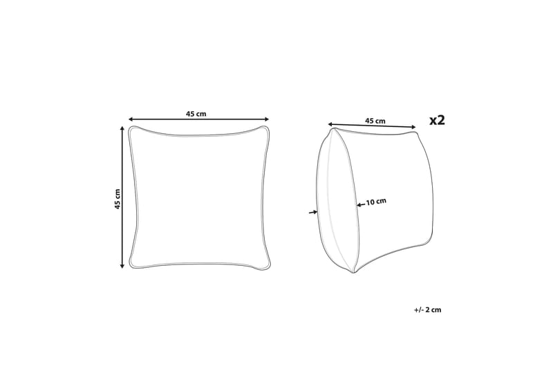 Carini Utomhuskudde 45x45 cm - Grön/Vit - Textil & mattor - Filtar, kuddar & plädar - Utekudde