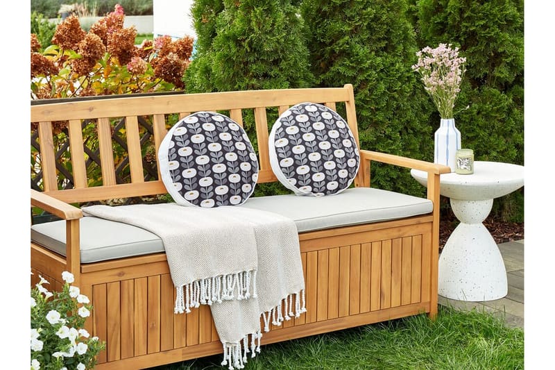 Corsano Utomhuskudde 40 cm Rund - Grå/Vit - Möbler - Bord & matgrupper - Soffbord