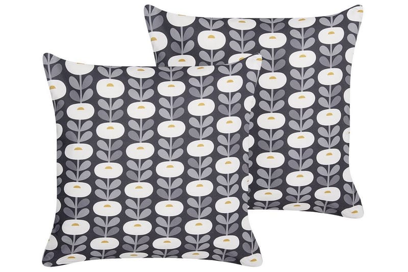 Corsano Utomhuskudde 45x45 cm 2 st - Grå/Vit - Textil & mattor - Filtar, kuddar & plädar - Utekudde