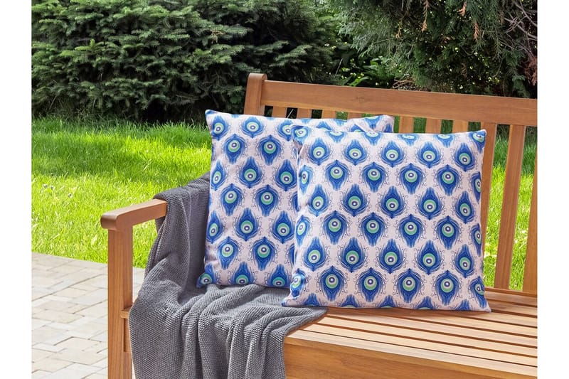 Didsbury Utomhuskudde 45x45 cm - Blå/Rosa - Textil & mattor - Filtar, kuddar & plädar - Utekudde