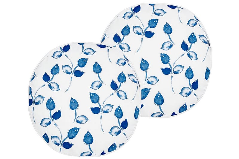 Fasano Utomhuskudde 40 cm Rund - Vit/Blå - Textil & mattor - Filtar, kuddar & plädar - Utekudde