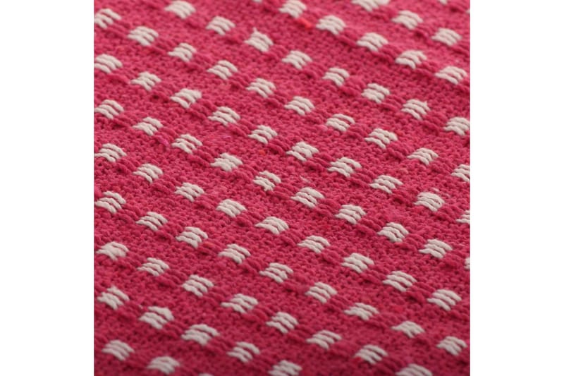 Filt bomull fyrkanter 220x250 cm rosa - Rosa - Textil & mattor - Filtar, kuddar & plädar - Filtar & plädar