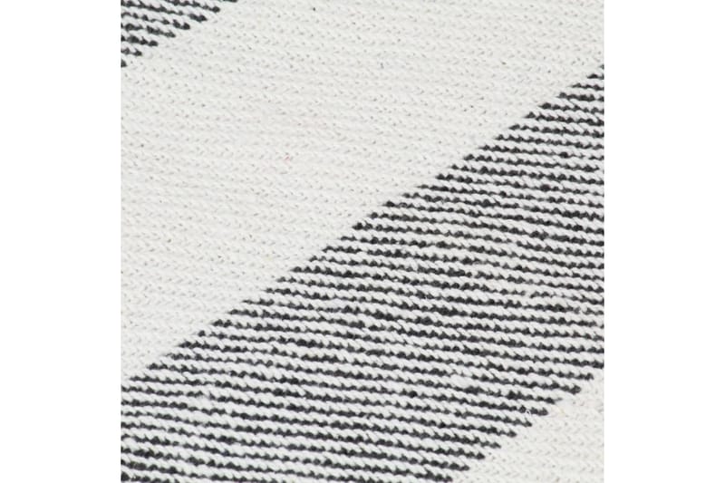 Filt bomull randig 220x250 cm antracit - Antracit/Vit - Textil & mattor - Filtar, kuddar & plädar - Filtar & plädar