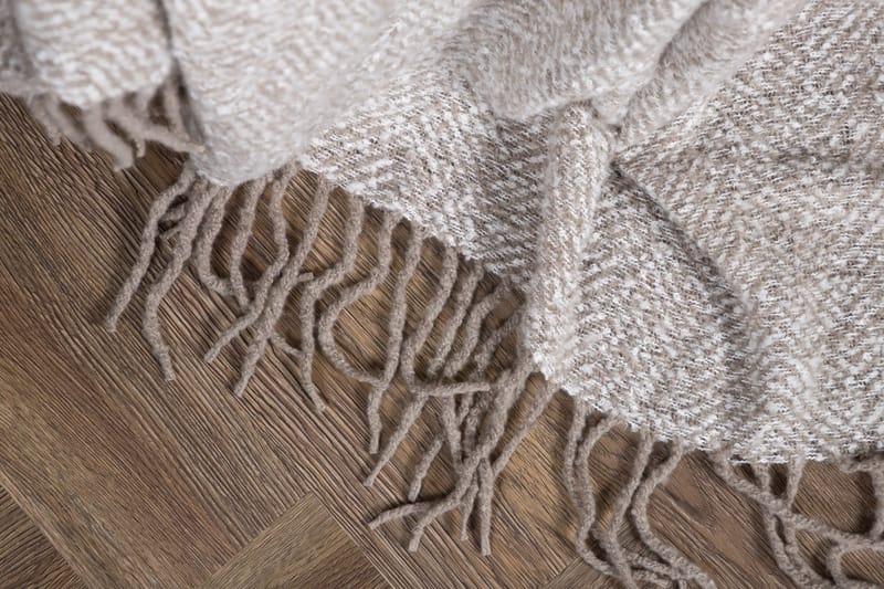 Kullie Pläd 130x170 cm - Grå/Vit - Textil & mattor - Filtar, kuddar & plädar - Filtar & plädar