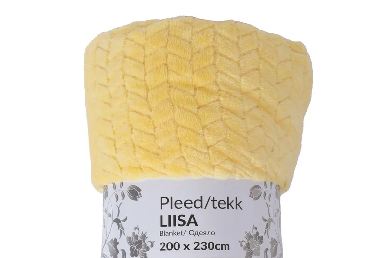 Liisa Filt XL 200x230 cm Gul - Textil & mattor - Filtar, kuddar & plädar - Filtar & plädar