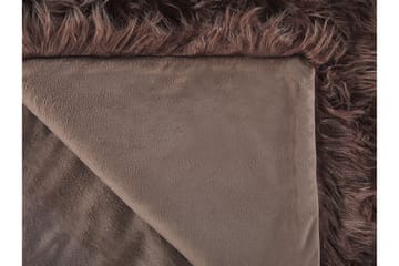 Pläd 200 x 220 cm brun DELICE - Brun - Textil & mattor - Filtar, kuddar & plädar - Filtar & plädar