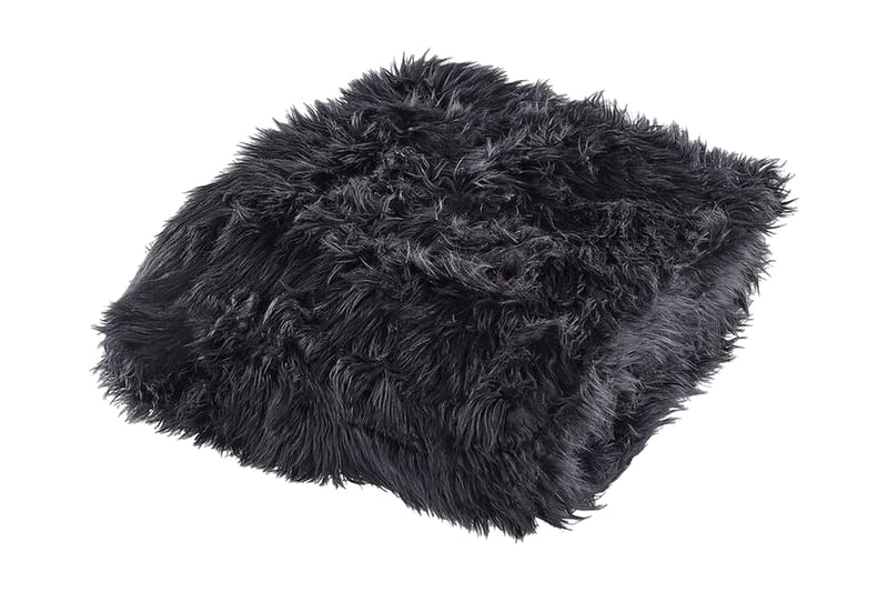 Pläd 200 x 220 cm svart DELICE, Svart