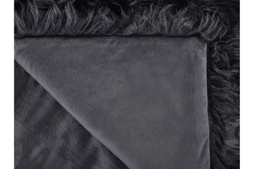 Pläd 200 x 220 cm svart DELICE - Svart - Textil & mattor - Filtar, kuddar & plädar - Filtar & plädar