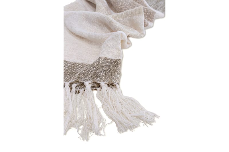 Sandy Pläd 130x170 cm - Offwhite/Beige/Brun - Textil & mattor - Filtar, kuddar & plädar - Filtar & plädar