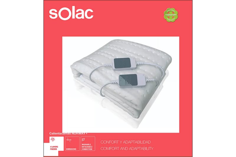 SOLAC Värmemadrass Norway+ 120W - Textil & mattor - Filtar, kuddar & plädar - Filtar & plädar - Värmefilt