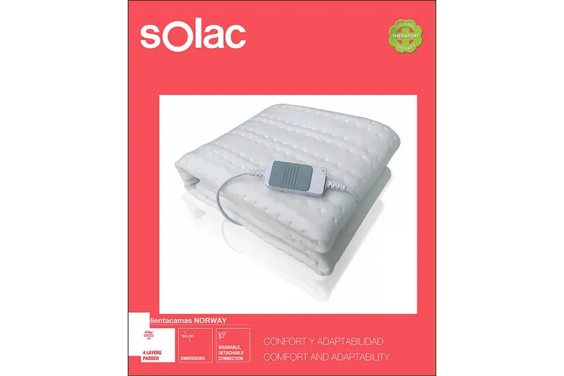 Värmemadrass Solac Norway 60W - Textil & mattor - Filtar, kuddar & plädar - Filtar & plädar - Värmefilt