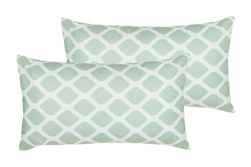 Flojen Utomhuskudde 42x60 cm - Grön/Vit - Textil & mattor - Filtar, kuddar & plädar - Utekudde