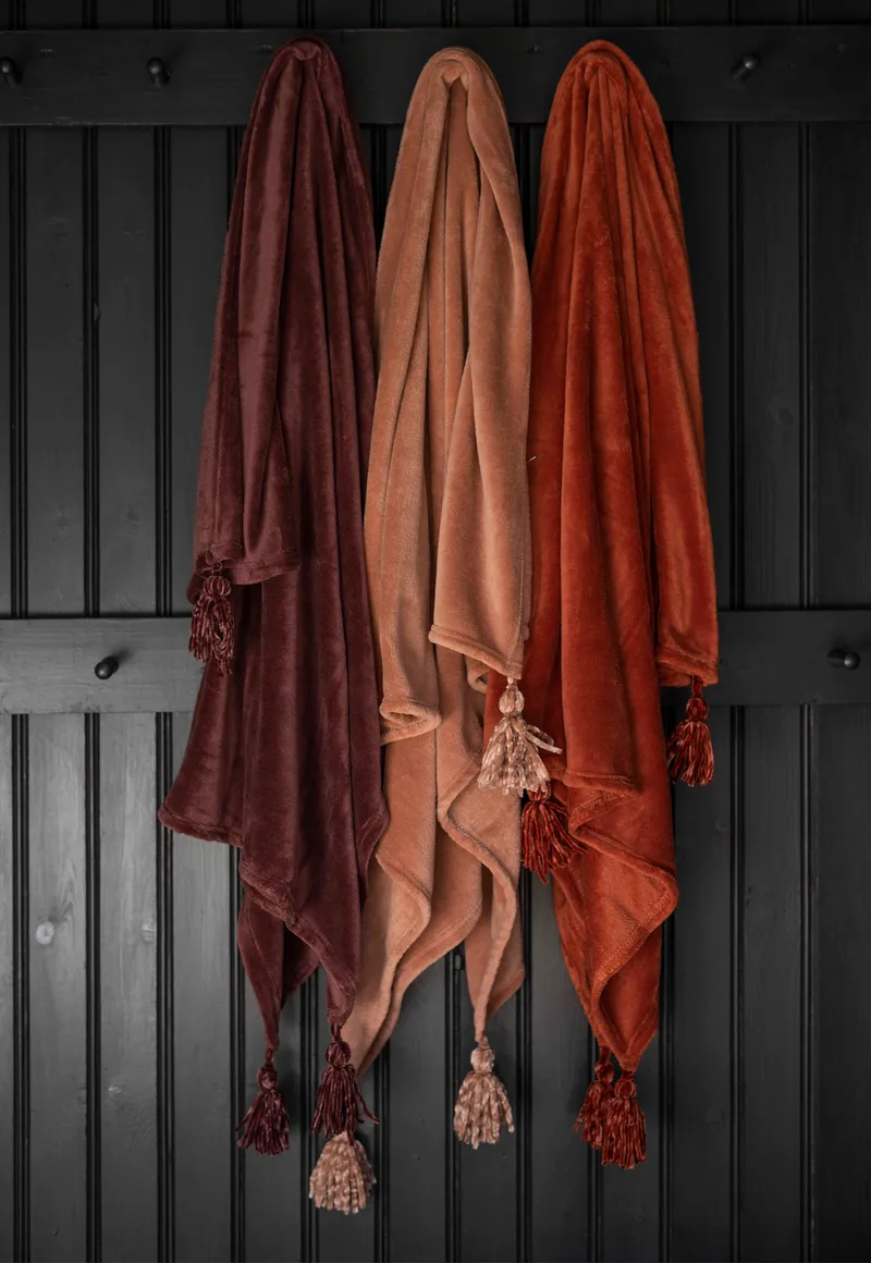 Gardo Fleecepläd 130X150  cm - Rost - Textil & mattor - Filtar, kuddar & plädar - Filtar & plädar