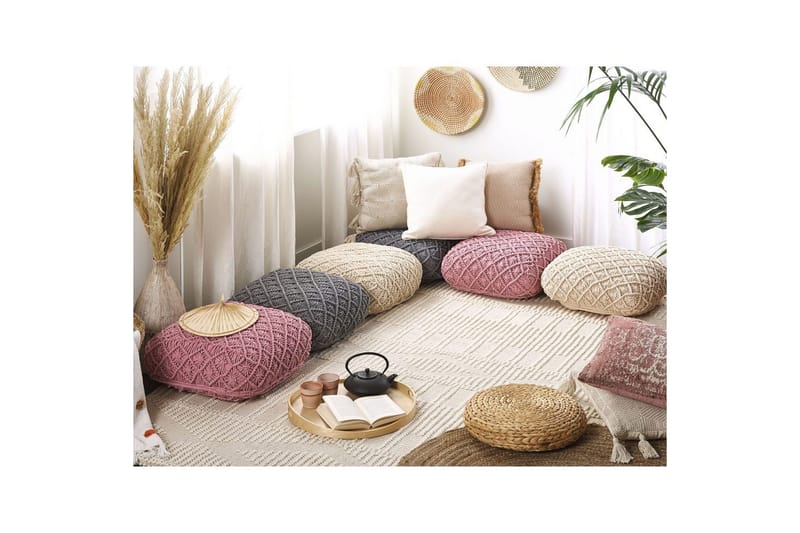 Golvkudde Berrechid Rosa - Rosa - Textil & mattor - Filtar, kuddar & plädar - Utekudde