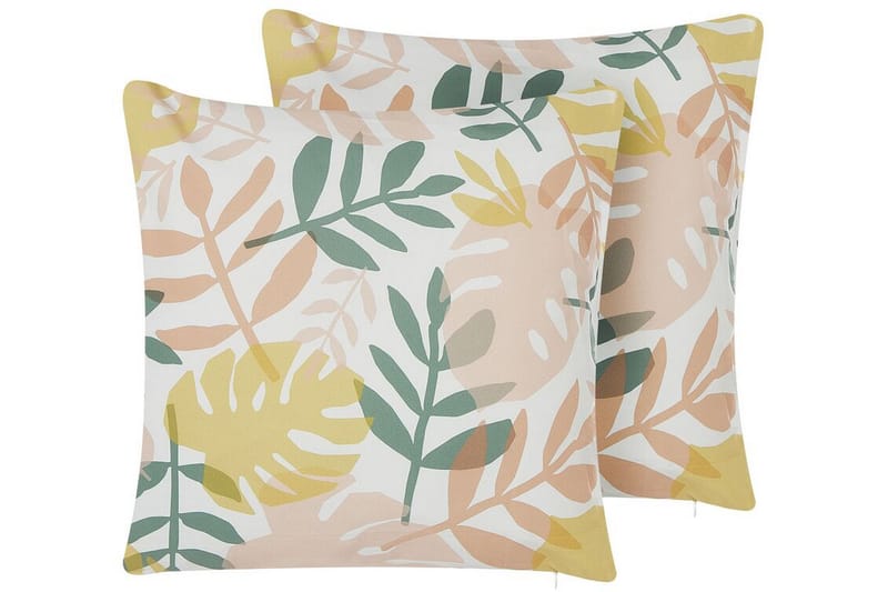 Grimer Utomhuskudde 45x45 cm - Vit/Grön/Rosa/Gul - Textil & mattor - Filtar, kuddar & plädar - Utekudde