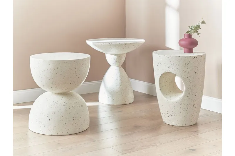 Jacksonville Soffbord 40 cm Rund - Vit - Möbler - Bord & matgrupper - Soffbord