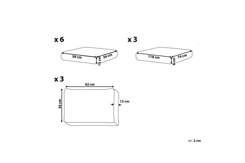 Kuddfodral Castella Grön - Grön - Utemöbler - Dynor - Dynöverdrag & utomhusklädsel