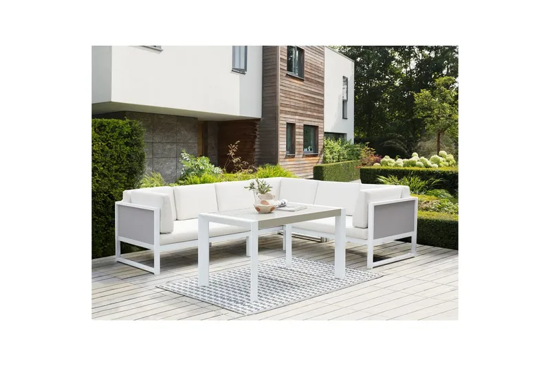 Kuddfodral Castella Vit - Vit - Utemöbler - Dynor - Dynöverdrag & utomhusklädsel