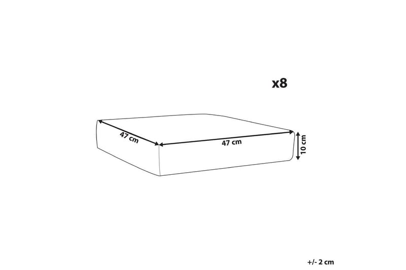 Kuddfodral Italy Vit - Vit - Utemöbler - Dynor - Dynöverdrag & utomhusklädsel