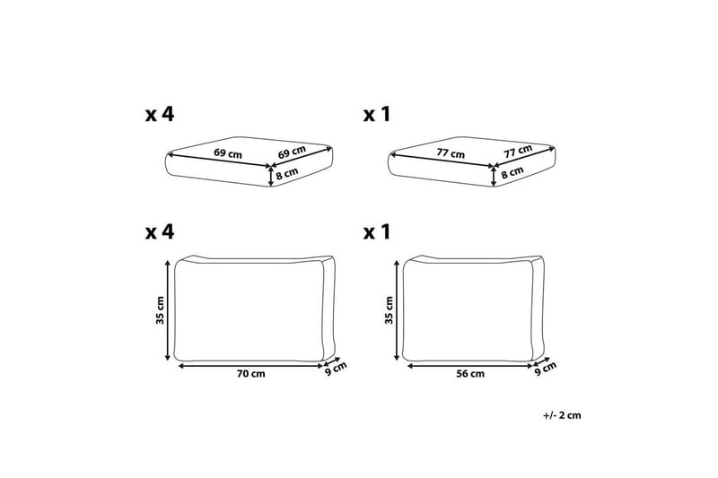 Kuddfodral Messina Beige - Beige - Utemöbler - Dynor - Dynöverdrag & utomhusklädsel