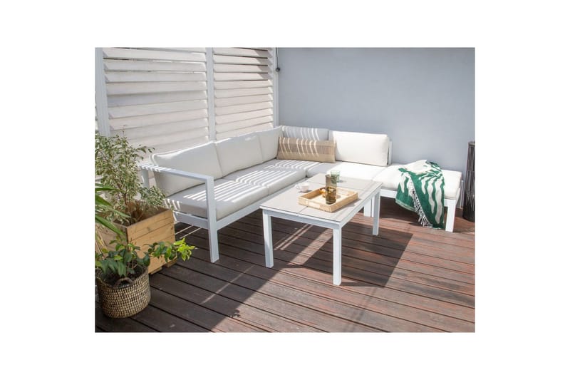 Kuddfodral Messina Vit - Vit - Utemöbler - Dynor - Dynöverdrag & utomhusklädsel